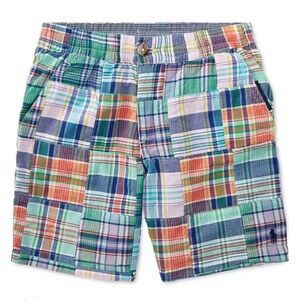 Polo Ralph Lauren- Boys Reversible (Plaid/Stripe) Shorts, Multi, Size 18 NWT
